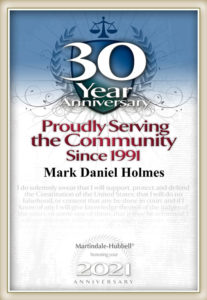 Mark D. Holmes - 30 Year Anniversary - Business Attorney Orange County, CA