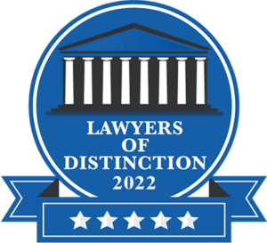 Lawyers of Distinction - 2022 - MD Holmes Law